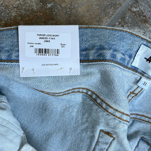 AGolde Parker Long Short Size 31 NWT - Picture 10 of 12